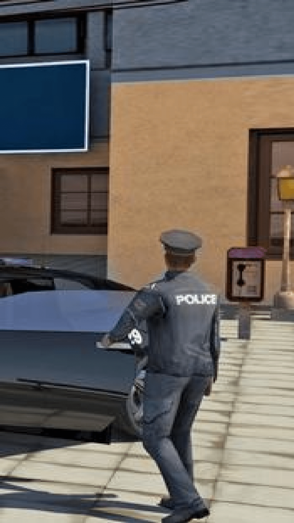 警察模拟查酒驾